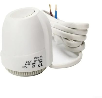 Stellantrieb Fussbodenheizung, AC 230V M30x1,5 stromlos geschlossen/offen, Stellmotor für Fußbodenheizung, Fußbodenheizung Ventil für nahezu jeden Heizkreisverteiler(stromlos offen)