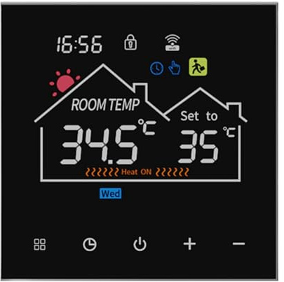 Aribrnten Smart Wifi Wireless Thermostat for Efficient Gas Boiler Water Heating Water Heating Digital Temperature Controller A
