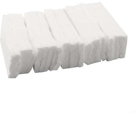 Rehoetom Lot de 25 éponges d'allumage ignifuges en fibre de laine résistante à la chaleur pour foyers de table (11,9 x 5,1 cm), Compat