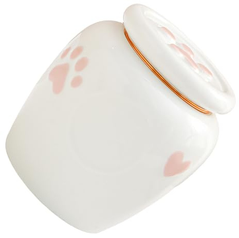 ZHENNB Urna de cerámica para mascotas, cenizas de perro, recuerdos conmemorativos, cajas de ataúdes adecuadas para el hogar o el jardín, urna de cerámica, cenizas de perro, recuerdos conmemorativos