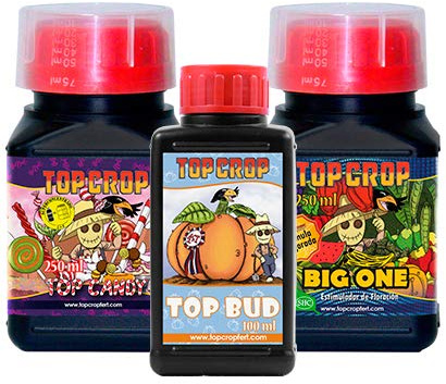 Bud Pack Top Crop – Fertilizantes para Floración | Big One + Top Candy + Top Bud | Más Volumen, Resina y Densidad