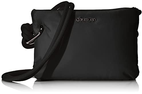 Calvin Klein Umhängetasche Abendtasche Roped Crossbody Nylon CK Black schwarz