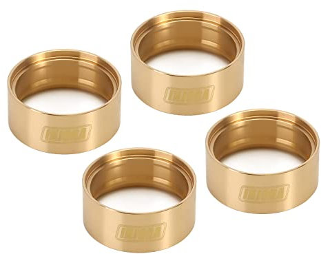 INJORA RC Brass Internal Beadlock Ring Clamp Ring 94g Wheel Weight Fit 1.9 Wheel Rim for 1/10 RC Crawler Axial SCX10 II 90046 TRX-4 VS4-10 Upgrade Parts, 4PCS