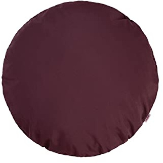 beties „Wunschton“ Kissenbezug ca. Ø100 cm - runde Kissenhülle in großer Sortiments- und Größenauswahl – EIN idealer Begleiter in Unifarben (sukkulenten-Violet)