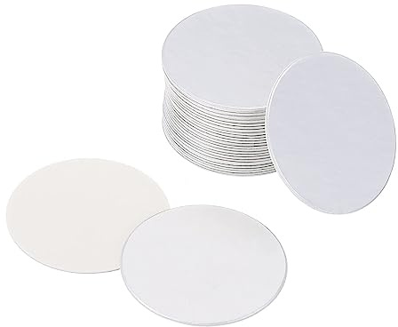 PATIKIL 24mm/0.94 Alluminio Foglio Cappuccio Rivestimento, 150pz Resistente Manomissione Induzione Calore Sigillante Sigillatura Rivestimenti per PE Plastica Bottiglia Barattolo Coperchio