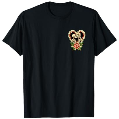 Lovers American Traditional Retro Tattoo Old School Flash T-Shirt