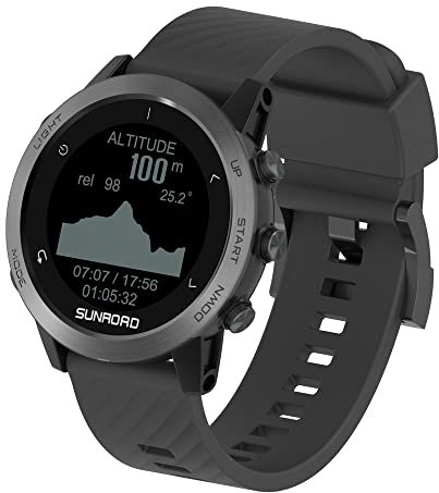 Lixada GPS-Laufuhr Sportuhr Fitness Tracker Armbanduhr, Herzfrequenzmessung Am Handgelenk,100m Wasserdicht Trainingsplänen, Geeignet Für Reisen, Laufen, Fitness Und Schwimmen