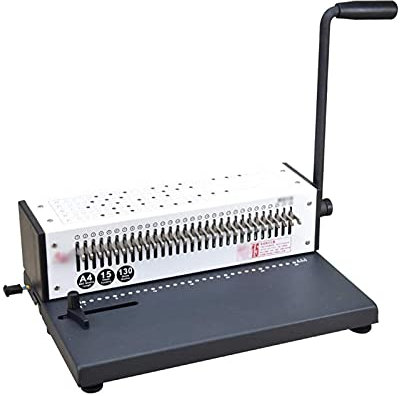 TEmkIn Lochstanzmaschine, 30-Loch-Einzelspulen-Bindemaschine, Hard-Clip-Streifen-Öffnungsring-Stanzmaschine, Kalender, Broschüre, Notebook, Stanz- und Bindemaschine