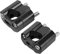 1 Pair Motorbike Handlebar Risers, CNC Aluminum Alloy Motorcycle Handlebar Riser Bar Handlebar Clamp Mount Adapter for 22mm/28mm 1/8in 7/8in Bars Clamp (Black)