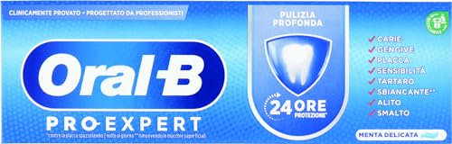 Oral-B Pro-Expert, tiefe Reinigung, 24-Stunden-Schutz gegen Plaque, entfernt oberflächliche Flecken, klinisch erwiesen, Einzelpackung (75 ml), zarter Minzgeschmack
