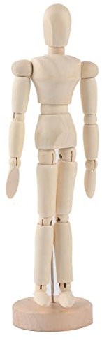 8-Zoll-Holzpuppe Mit Gelenk, Kunstunterricht, Holzfigur, Männliche Zeichnung, Schaufensterpuppe, Bewegliches Modell aus Holz, Kunsthandwerk Zum Zeichnen Der Menschlichen Figur