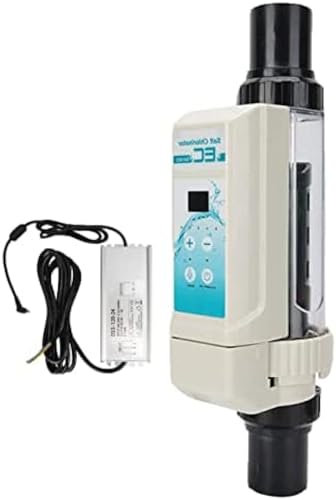 SPA Pool Salz Chlor Maschine 8g/12g/16g/20g/h Salzwasser Chlor Generator Elektrolyse Salz Chlorinator EC8/EC12/EC16/EC20,8g/h,Bonny369
