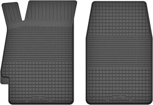 Gummimatten Vorne Gummi Fußmatten Satz für Renault Captur I (2013-2019) - 2-teilig - Hoher Rand 15 mm
