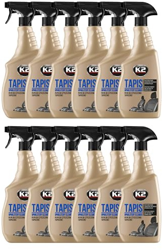 K2 Limpiador de Tapicería Coche - Limpieza Coche Interior Alfombrillas, Textil, Techos, 700 ml (12)