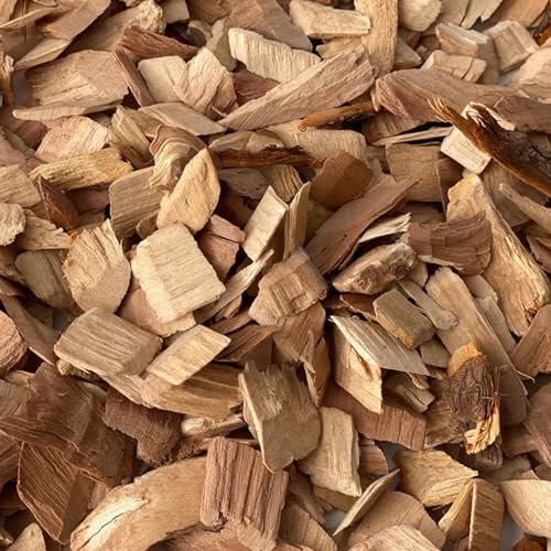Warma 2 x Apple & 2 x Cherry Smoking Smoker Wood Chips Set - 100% Natural Wood - For Weber & Big Green Egg Smokers Meats Poultry Pork Vegetables Outdoor Garden BBQ Cooking Barbecue Food Grill Ovens