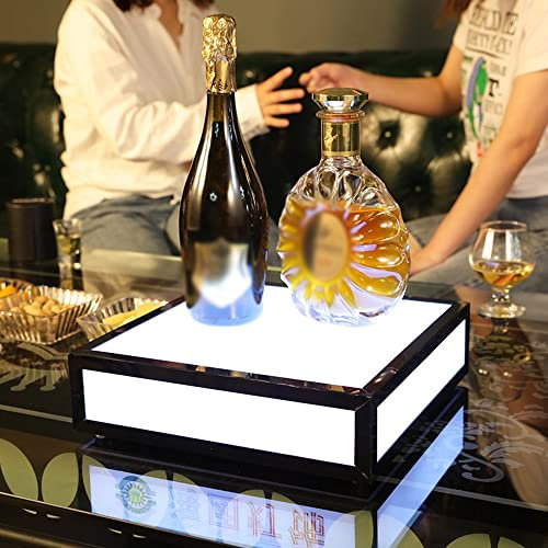 Weinregal LED-Flaschenständer LED-beleuchtete Schnapsflaschen-Ausstellungsregale beleuchtetes Bar-Flaschenregal für die Hausbar