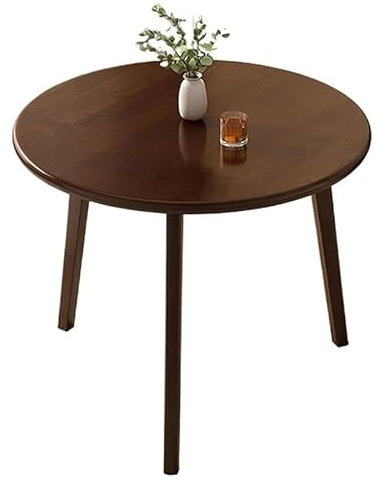CMYCYDDPLY Runder Couchtisch, Wohnzimmertisch, Mitteltisch, Konferenztisch Stühle, Stabile Unterstützung, for Büro, Besprechung, Zuhause, Küche(Brown,80x75cm)
