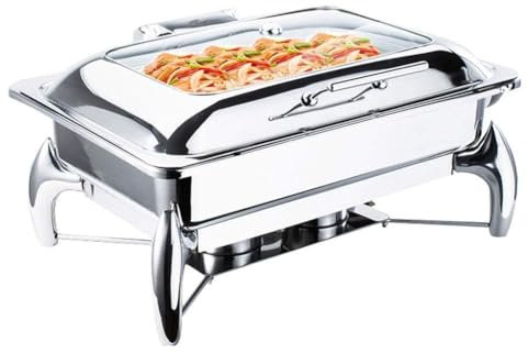 ZYJIX Food Warmer Buffet Server, Chafing Dish, Buffet Server And Warming Tray, Hot Plates For Keeping Food WarmFull Size With 1/3rd Inserts(Color:Full Size)
