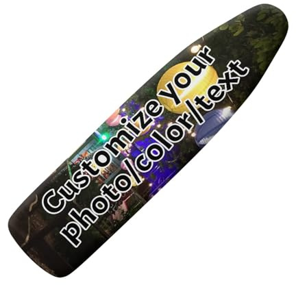 ＨＡＯＡＮＧＺＨＥ Ironing Board Cover, custom made ironing board cover padded, Elastic Edge Padding Ironing Board Covers, With your own photos and text, for Steam Ironing Station, Easy Fit, Various sizes