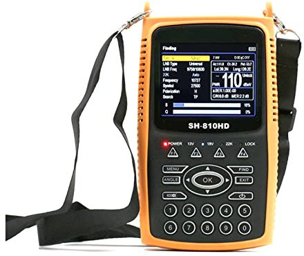 Cercatore satellitare SH-810HD DVB-S2 & DVB-T2 Supporto for Finder del segnale digitale combo CCTV 3.5. Pollice TFT LCD. Schermo 8PSK 16ASK. Misuratore digitale 810h. per regolare l'antenna parabolica
