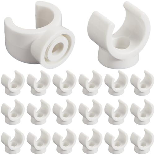 GORGECRAFT 20 pz 12mm PEX Clip Tubi Morsetti Ganci Supporto Tubo PVC Bianco Plastica A Forma di U Gancio Tubi Dell'Acqua Supporto Fissaggio Tubo Clip Presa Morsetti per Fissaggio Sicuro Strumenti