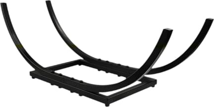 Folpus Portalegna da, portalegna antiruggine, Interno ed Esterno, Nero, Accessori per braciere, Organizer in Metallo Resistente, per, 28x10x10 inch