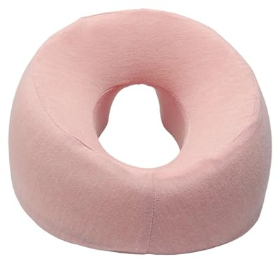 Massagekissen Kopf Loch Ergonomie-Liegekissen-Gedächtnis-Schaum-atmungsaktive Kopfstützen-Unterstützung for Schönheitssalon(Pink)