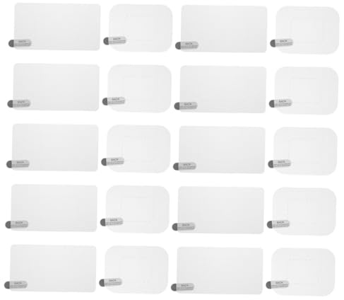STAHAD 20 Pezzi Pellicola Protettiva Elettrostatica Trasparente per Parabrezza Auto Adesivo Flessibile per Montaggio Dash Cam Resistente alle Intemperie Dimensioni per Installazione Su