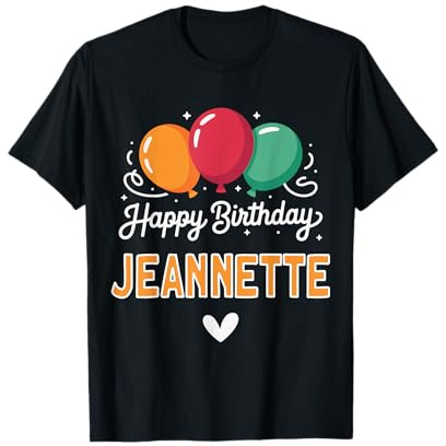 Joyeux Anniversaire en Disant Jeannette T-Shirt