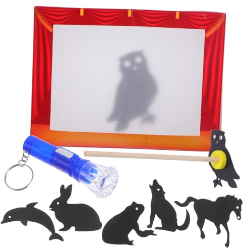 Marionetas de Sombras Chinas Interactivas 1 Juego de Papel Rojo para Niños | Juego Tradicional Educativo, Manualidades Diy, Narración y Teatro Cultural, para Aprendizaje y Actuaciones Color Aleatorio