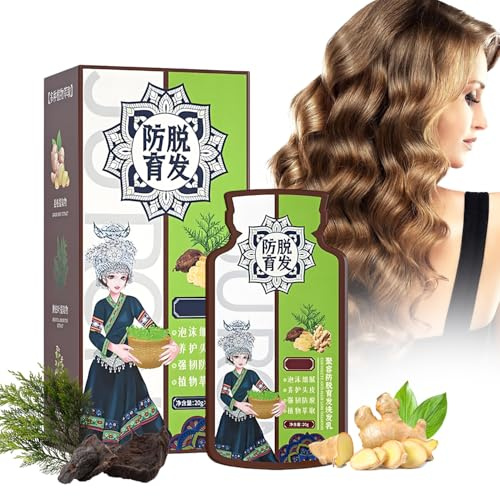 Haarwachstum Shampoo Gegen Haarausfall Ginger Anti Haar Genährt-Y5B-C20-01 | Hair Loss Ingwer Pflanzenextrakt Natürlich Bio Anti-Haarausfall für Haarausfall zu Reduzieren für Dass Ihr Haar Genährt