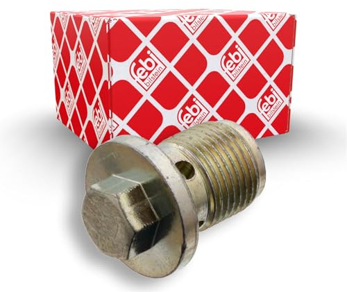 febi bilstein 48883 Ölablassschraube ohne Dichtring, 1 Stück | Kompatibel mit: ALFA ROMEO 159, 159 Sportwagon, BRERA, GIULIA, GIULIETTA, GIULIETTA Kasten/Schrägheck, MITO, SPIDER, TONALE