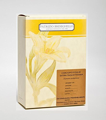 Patrizio Breseghello - Carciofo Foglie Extra Taglio Tisana 100 g, Foglie di Carciofo 100% Naturali, Per Infusi e Tisane