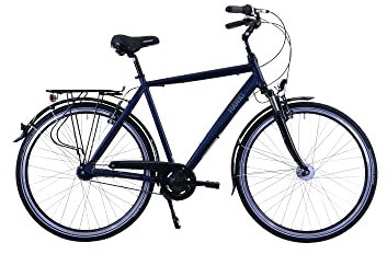 HAWK Citytrek Gent Deluxe Fahrrad Herren I Leichtes Herren Fahrrad mit 7-Gang Nabenschaltung, Felgenbremse & LED Beleuchtung I Allrounder