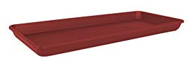 Sottovaso Rettangolare Venezia XL 80 cm Rosso Scuro