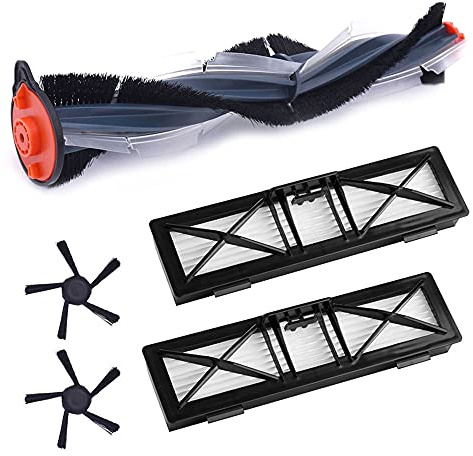 Neutop Replacement Kit for Neato Robotics D6, D650, D7, D5, D4 Robot Vacuum | 5-Pack,Accessories for Neato D701, D750, D402, D450, D3, D301, D304 Robot Vacuums,1 Combo Brush,2 Filter,2 Side Brush