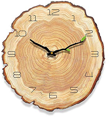 1 orologio da parete silenzioso annuale anello orologio al quarzo per soggiorno, camera da letto, ufficio