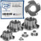 NietFullThings Dadi A Innesto M10 In Acciaio Inox V2A, Con 4 Punte Filettate Metriche Per Legno, Plastica, 50 Pezzi