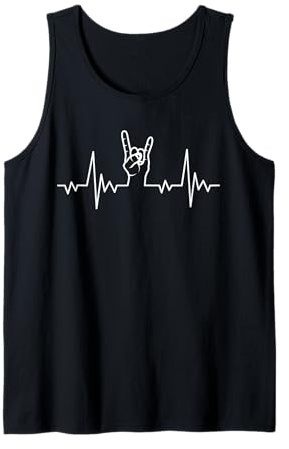 Heavy Metal Herzschlag Pommesgabel Tank Top