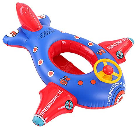 Aufblasbare Baby Schwimmring für Kinder 1 - 5 Jahre, Baby Auto Schwimmsitz mit Lenkrad Schwimmen Float Ring Kleinkinder Schwimmtrainer Schwimmhilfe Ride-On Kinderboot Schwimmbad Schwimmreifen