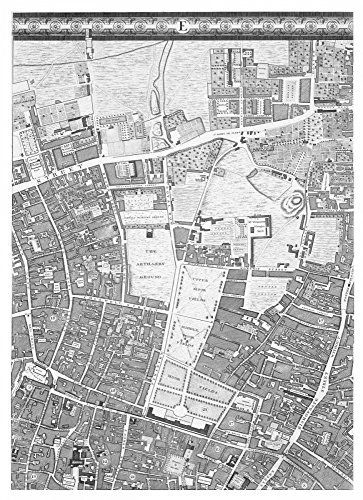 Feeling at home LEINWANDDRUCK im SCHATTENFUGENRAHMEN Roque Querschnittskarte von London 1748 Roque John - europäisch vertikale Kunstbilder im Holzrahmen cm_42_X_31