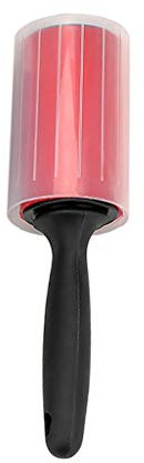 Samnuerly Klebriger Silikon-Staubwischer-Entferner für Katzen, Hunde, Kleidung, Tousle-Entferner, wiederverwendbar, waschbar, Fusselrolle, Bett-Reinigungsbürste (Farbe: Weiß-Stil) (Rosso)