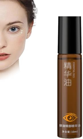 Generic Rollerball Rizinusöl, Augen-Rollerball, Anti-Falten Straffendes Augenserum, 360° Falten, Schwellungen, Tränensäcke reduzieren (1pcs)