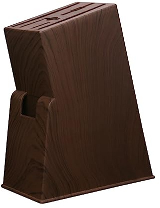 Soporte para Tijeras de Cocina, Organizador Marrón de Plástico