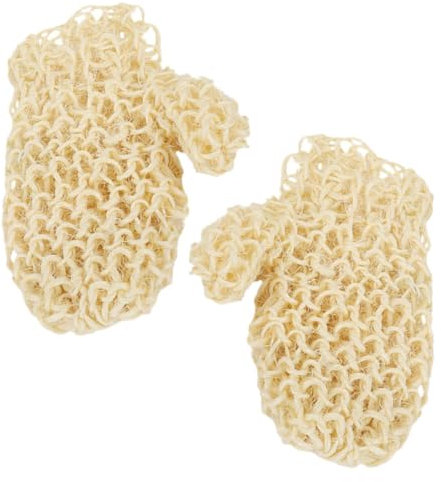 Ipetboom Wiederverwendbarer Peeling-handschuh-schwamm Aus Natürlichem Sisal Für Bade Und Duschroutine Zur Tiefenreinigung Und Entfernung Abgestorbener Hautzellen