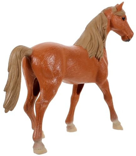 BESTonZON Kleine Pferde-Figurine Aus Plastik Lebensnahe Simulation Für Heimdekoration Spielzeug Und Lernhilfe Für Highlight Im Leicht Und Tragbar