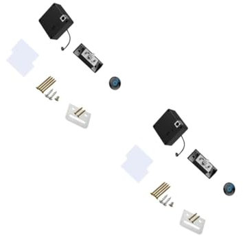 POPETPOP 2 Sätze Elektronische Induktionsschloss Unsichtbar Sperren Für Verstecktes Diy-schloss Elektronisches Sensorschloss Verstecktes Schloss Ic-karten-schrankschloss Schwarz Abs