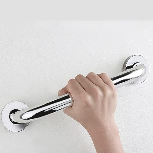 Wall-Mounted Metal Handrail 30-120CM Stainless Steel Stair Railing Industrial Anti-Slip Safety Handrail Kit for Indoor/Outdoor Use Kitchen Bathroom Garden