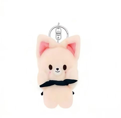 FiveMileBro Stray Kids SKZoo Porte-clés magnétique en peluche, 10 cm, « ATE » avec boucle magnétique, joli sac à dos et porte-clés pour les fans de STAY