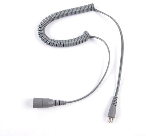 Floweringbeter Replacement Power Cable for Electric Nail Drill Handpiece 30000 RPM with 3 5mm Diameter Wire and Heat Resistant PU Sheath Suitable for Pedicure Use (3PIN)